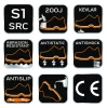 Munkavédelmi cipő, S1 SRC, fémmentes, kompozit lábujjvédő, 47