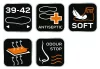 Munkavédelmi zokni, Coolmax, 39-42
