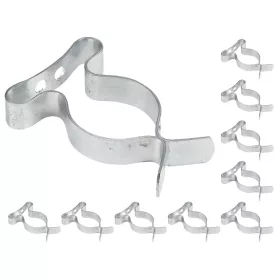   Szerszámtartó klipsz, falra szerelhető, horganyzott acél, átmérő 32mm, 10db