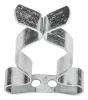 Szerszámtartó klipsz, falra szerelhető, horganyzott acél, átmérő 38mm, 10db