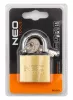 Lakat 40mm réz-acél, időjárásálló, 3 kulccsal, NEO TOOLS