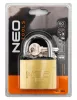 Lakat 60mm réz-acél, időjárásálló, 3 kulccsal, NEO TOOLS