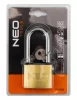 Lakat 50mm hosszúkengyeles, réz-acél, időjárásálló, 3 kulccsal, NEO TOOLS