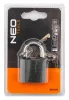 Lakat 30mm, festett öntvény-acél, időjárásálló, 3 kulccsal, NEO TOOLS