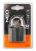 Lakat 40mm, festett öntvény-acél, időjárásálló, 3 kulccsal, NEO TOOLS