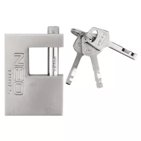   Lakat 70mm oldalcsapos, rézöntvény-acél, időjárásálló, 3 kulccsal, NEO TOOLS