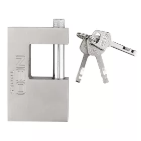   Lakat 90mm oldalcsapos, rézöntvény-acél, időjárásálló, 3 kulccsal, NEO TOOLS