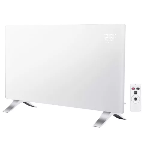 Elektromos fűtőpanel 2000W, IP24, WiFi, Tuya app, érintőpanel, távirányító, 24 óra programozhatóság