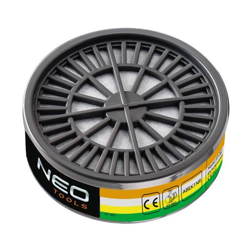 Szűrő, ABEK1 NR, szerves, nem szerves, sav- és ammónia gázok ellen, 97-350-hez