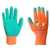 Munkakesztyű gyerek, latex bevonatú poliészter, 4", 7-9 éves korig, min. rendelés: 5pár