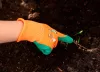 Munkakesztyű gyerek, latex bevonatú poliészter, 4", 7-9 éves korig, min. rendelés: 5pár