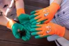 Munkakesztyű gyerek, latex bevonatú poliészter, 4", 7-9 éves korig, min. rendelés: 5pár