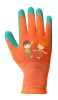 Munkakesztyű gyerek, latex bevonatú poliészter, 4", 7-9 éves korig, min. rendelés: 5pár