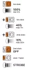 Zseblámpa tölthető, USB, 1000lum, Osram P9 LED, 10W