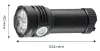 Zseblámpa, tölthető, USB, 3300lum, osram p9 LED, 30W