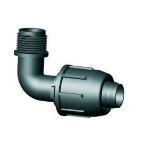 LPE Könyökidom külső menettel 20 x 1/2