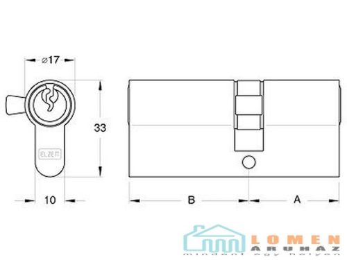 CILINDERBETÉT 757/11 ASSZ./35+35=70/