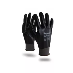 Kapriol All Black védőkesztyű nitril 10