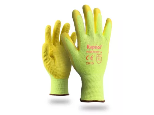 Kapriol Powergrip védőkesztyű sárga 9