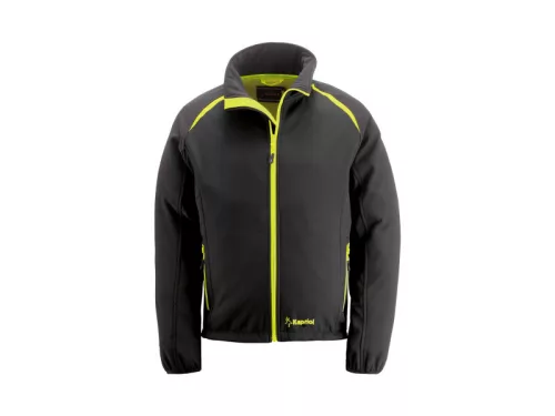 Kapriol EVO Soft Shell dzseki fekete/citrom L