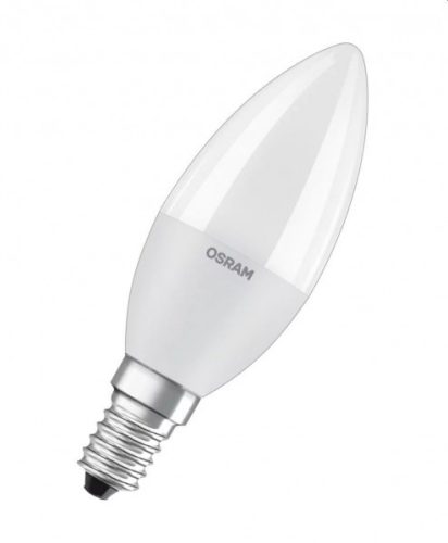 LED gyertya 7,5W E14 806lm 2700K meleg fehér fényforrás Ra80 230V FR matt Osram