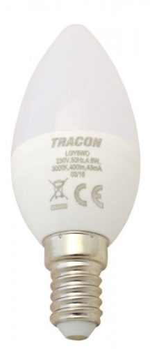 IZZÓ LED GYERTYA E14 4,6 W TRACON