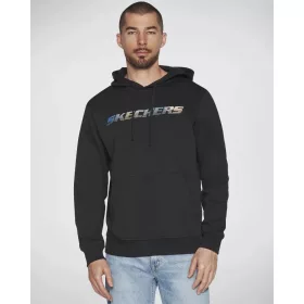 Skechers pulóver kapucnis fekete XL KIÁRUSÍTÁS
