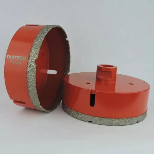 Diatech piros gyémántfúró 110mm M14 sarokcsiszolóhoz