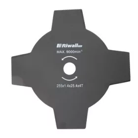   Riwall Négyágú vágókés fűkaszához 255mm / 25,4mm / 1,4 mm