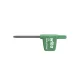 Wiha torxkulcs zászlómarkolattal TORX fekete oxidált T7 (03726)