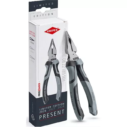 Knipex kombinált fogó, hegyes 185mm Limited Edition
