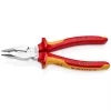 KNIPEX 08 26 185 Hegyes kombinált fogó többkomponensű burkolattal szigetelt, VDE krómozott 185mm