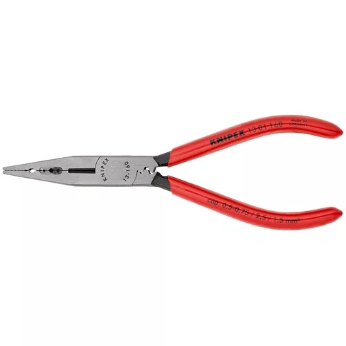 Knipex huzalcsupaszító fogó feketére foszfátozott, mártott nyél 160mm