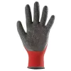 EUROLITE 13l850 tenyerén latex mártott piros kesztyű 10
