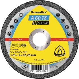 Klingspor vágókorong 125x1x22.23mm A 60 TZ S Egyenes