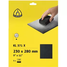   Klingspor kiakasztható csiszolóvászon A4 230x280mm P 240 KL 371 X S 5SRT (5db/csomag)