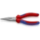 Knipex Félkerek csőrű fogó vágóéllel (Rádiófogó) feketére foszfátozott 160mm