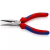 Knipex Félkerek csőrű fogó vágóéllel (Rádiófogó) feketére foszfátozott 160mm