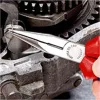 Knipex Félkerek csőrű fogó vágóéllel (Rádiófogó) feketére foszfátozott 160mm