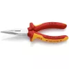 Knipex Félkerek csőrű fogó vágóéllel (Rádiófogó) krómozott VDE 160mm
