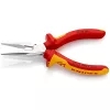 Knipex Félkerek csőrű fogó vágóéllel (Rádiófogó) krómozott VDE 160mm