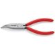Knipex Félkerek csőrű fogó vágóéllel (Rádiófogó) feketére foszfátozott 160 mm