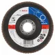 Bosch lamellás tárcsa 125x22.23 mm P60 fémhez Zirkon X551 kúpos üvegszál