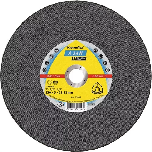 Klingspor vágókorong 125x2.5x22.23mm A 24 N S Domborított