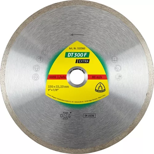 Klingspor gyémánt vágótárcsa 230x1.9x22.23mm P DT 300 F GR=folyamatos