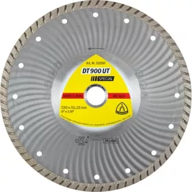   Klingspor gyémánt vágótárcsa 230x2.5x22.23mm P DT 900 UT GRT=Turbó folyamatos