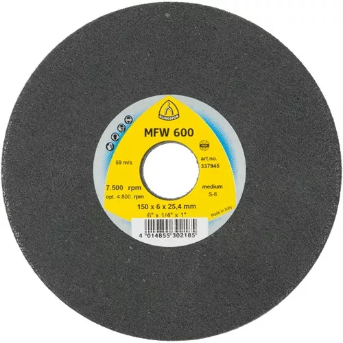 Klingspor kompakt flíz tárcsa 125x6x22mm finom SiC MFW 600