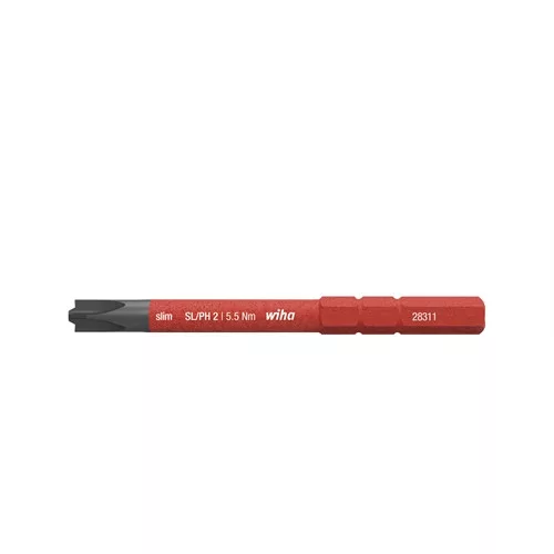 Wiha slimBit electric bit PlusMinus/Phillips SL/PH2 x 75mm (34588)