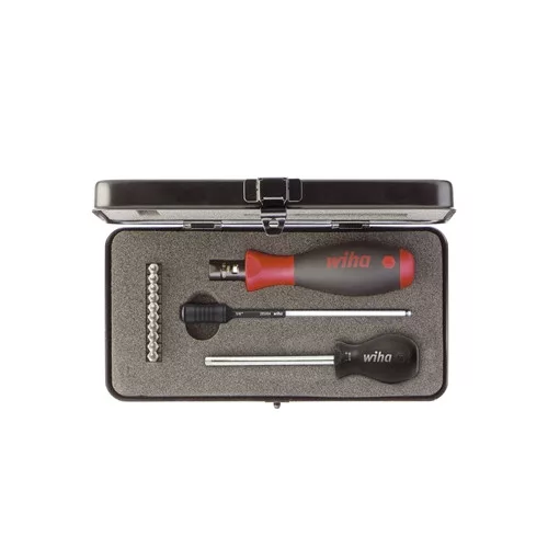 Wiha TorqueVario-S nyomaték csavarhúzó készlet 0,8-5,0 Nm TORX, TORX PLUS 14 részes, állítható nyomaték, dobozban (34614)