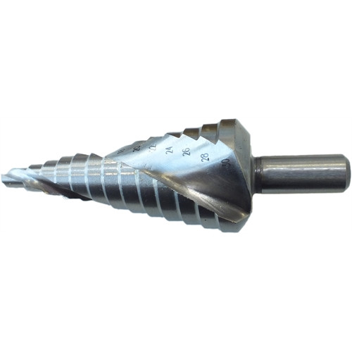 PTG lépcsős csavart hornyú lemezfúró HSSE Co5 6-30 x 2 mm